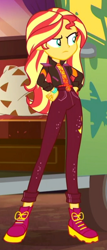 Size: 344x801 | Tagged: safe, screencap, sunset shimmer, better together, equestria girls, sunset's backstage pass!, cropped, hand on hip, solo