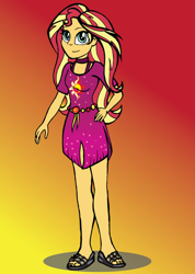 Size: 1360x1915 | Tagged: safe, artist:deannaphantom13, sunset shimmer, better together, equestria girls, spring breakdown, female, geode of empathy, magical geodes, solo