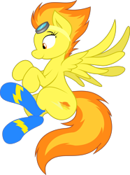 Size: 6203x8337 | Tagged: safe, artist:joey darkmeat, artist:tim015, derpibooru import, spitfire, absurd resolution, clothes, colored, socks, solo