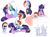 Size: 2346x1728 | Tagged: safe, artist:little-sketches, derpibooru import, rainbow dash, twilight sparkle, twilight sparkle (alicorn), oc, oc:nao, alicorn, pegasus, pony, alicorn oc, alternate design, baby, baby pony, bedtime story, book, chest fluff, chibi, cloak, clothes, colt, female, floppy ears, lesbian, magical lesbian spawn, male, mare, mother and child, mother and son, offspring, parent and child, parent:rainbow dash, parent:twilight sparkle, parents:twidash, preglight sparkle, pregnant, reading, shipping, stallion, twidash