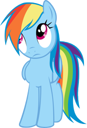 Size: 7433x10921 | Tagged: safe, artist:d2xa, derpibooru import, rainbow dash, pegasus, pony, the last roundup, absurd resolution, female, frown, looking up, mare, simple background, solo, transparent background, vector