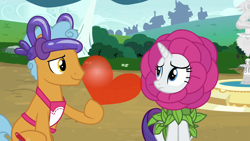 Size: 1280x720 | Tagged: safe, screencap, rarity, twisty pop, pony, unicorn, forever filly, balloon, shipping fuel