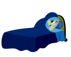 Size: 5000x4000 | Tagged: safe, artist:ponyhd, fluttershy, pegasus, pony, do princesses dream of magic sheep, .svg available, absurd resolution, bed, hiding, simple background, solo, transparent background, vector