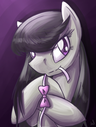 Size: 908x1200 | Tagged: safe, artist:valkyrieskies, octavia melody, earth pony, pony, female, gradient background, mare, solo