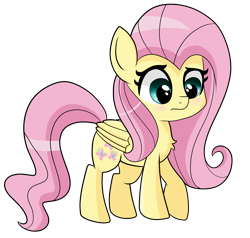 Size: 4300x4100 | Tagged: safe, artist:emera33, fluttershy, pegasus, pony, absurd resolution, chest fluff, chibi, cute, daaaaaaaaaaaw, fluffy, solo