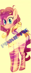 Size: 1500x3492 | Tagged: safe, artist:djambersky666, pinkie pie, earth pony, pony, female, mare, simple background, solo, white background