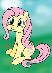 Size: 2267x3207 | Tagged: safe, artist:fluttershy_z, fluttershy, pegasus, pony, newbie artist training grounds, puffy cheeks, solo