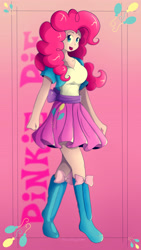 Size: 2160x3840 | Tagged: safe, artist:oobrushstrokeoo, pinkie pie, human, bookmark, humanized, solo