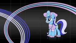 Size: 1920x1080 | Tagged: safe, artist:sirpayne, derpibooru import, minuette, pony, unicorn, blue coat, female, horn, mare, two toned mane, wallpaper