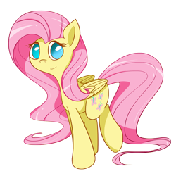 Size: 1686x1686 | Tagged: safe, artist:flamevulture17, fluttershy, pegasus, pony, looking at you, simple background, solo, transparent background