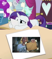 Size: 1920x2180 | Tagged: safe, edit, edited screencap, screencap, rarity, pony, unicorn, forever filly, look at this photograph, meme, nickelback, rarity's photo