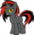 Size: 1920x1988 | Tagged: safe, derpibooru import, edit, dj pon-3, king sombra, vinyl scratch, pony, unicorn, colored sclera, female, fusion, green sclera, mare, palette swap, ponyar fusion, raised eyebrow, recolor, red eyes, simple background, solo, transparent background, vector, vector edit