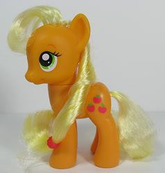 Size: 571x600 | Tagged: safe, applejack, brushable, irl, photo, solo, toy