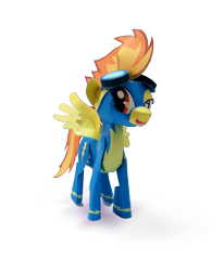 Size: 1120x1356 | Tagged: safe, artist:kna, derpibooru import, spitfire, pony, papercraft, photo