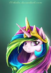 Size: 2480x3508 | Tagged: safe, artist:l1nkoln, princess celestia, alicorn, pony, beautiful, pinklestia, royalty, solo