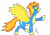 Size: 3507x2480 | Tagged: safe, artist:salahir, derpibooru import, spitfire, pegasus, pony, female, mare, two toned mane, wings, wonderbolts uniform, yellow coat