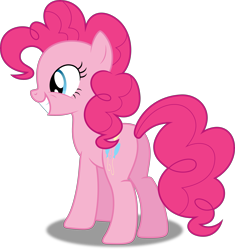 Size: 4697x5000 | Tagged: safe, artist:dashiesparkle, artist:hawk9mm, pinkie pie, earth pony, pony, trade ya, .svg available, absurd resolution, ponyscape, simple background, solo, transparent background, vector