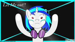 Size: 1920x1080 | Tagged: safe, artist:clitical-hit, derpibooru import, dj pon-3, vinyl scratch, pony, unicorn, fourth wall, wallpaper