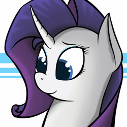 Size: 4000x4000 | Tagged: safe, artist:cloudyskieswrites, rarity, pony, unicorn, absurd resolution, bust, portrait, solo