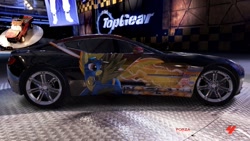 Size: 1280x720 | Tagged: safe, derpibooru import, spitfire, aston martin, aston martin one 77, car, forza motorsport 4, itasha, top gear