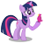 Size: 2981x2857 | Tagged: safe, artist:segfaultd, derpibooru import, twilight sparkle, unicorn twilight, bird, pony, unicorn, a canterlot wedding, raised hoof, simple background, solo, transparent background, vector