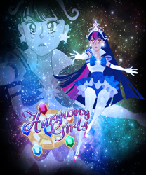 Size: 1000x1200 | Tagged: safe, artist:chicmonster, derpibooru import, twilight sparkle, human, clothes, costume, humanized, magical girl, parody, pony coloring, sailor scout, solo, space