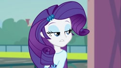 Size: 1100x618 | Tagged: safe, screencap, rarity, equestria girls, friendship games, solo