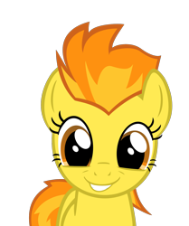 Size: 1336x1600 | Tagged: safe, derpibooru import, spitfire, faic, grin, simple background, solo, transparent background, vector