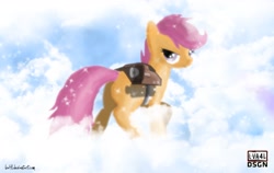 Size: 1900x1200 | Tagged: safe, artist:lva4l, derpibooru import, scootaloo, jetpack, wallpaper