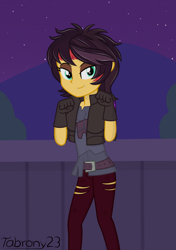 Size: 1200x1700 | Tagged: safe, artist:tabrony23, sunset shimmer, better together, costume conundrum, costume conundrum: sunset shimmer, equestria girls, bedroom eyes, clothes, costume, gloves, looking at you, solo, vampire shimmer