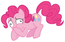 Size: 10700x7000 | Tagged: safe, artist:tardifice, pinkie pie, earth pony, pony, canterlot boutique, absurd resolution, imminent vomiting, photoshop, simple background, solo, transparent background, vector