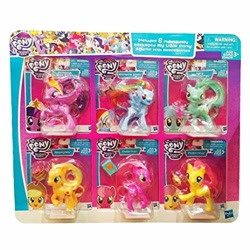 Size: 466x466 | Tagged: safe, derpibooru import, applejack, cheerilee, fluttershy, lyra heartstrings, rainbow dash, twilight sparkle, twilight sparkle (alicorn), alicorn, earth pony, pegasus, pony, unicorn, doll, flat, floor, hasbro, my little pony, my little pony logo, toy, window