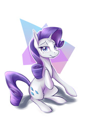 Size: 833x1158 | Tagged: safe, artist:fanch1, rarity, pony, unicorn, 80s, abstract background, female, solo