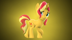 Size: 1920x1080 | Tagged: safe, artist:szczerbix, sunset shimmer, pony, unicorn, solo