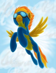 Size: 900x1178 | Tagged: safe, artist:xioade, derpibooru import, spitfire, clothes, solo, uniform, wonderbolts uniform