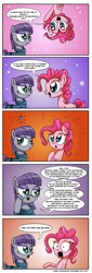 Size: 1000x2946 | Tagged: safe, artist:daniel-sg, maud pie, pinkie pie, earth pony, pony, canterlot boutique, rarity investigates, spoiler:s05, bait and switch, comic, mouthpiece, review, upside down