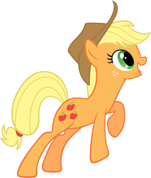 Size: 5112x6000 | Tagged: safe, artist:slb94, applejack, earth pony, pony, applebuck season, absurd resolution, simple background, solo, transparent background, vector