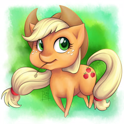 Size: 2975x2975 | Tagged: safe, artist:deegarr, applejack, earth pony, pony, female, mare, solo, straw