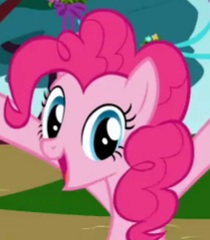 Size: 210x240 | Tagged: safe, screencap, pinkie pie, earth pony, pony, friendship is magic, female, mare, pink coat, pink mane, solo