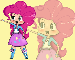 Size: 3706x3000 | Tagged: safe, artist:chibiteff, pinkie pie, equestria girls, chibi, solo, zoom layer