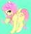 Size: 1280x1378 | Tagged: safe, artist:yam, fluttershy, pegasus, pony, green background, one hoof raised, raised hoof, simple background, solo