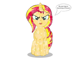 Size: 3300x2475 | Tagged: safe, artist:neriani, artist:starryoak, sunset shimmer, crystal pony, pony, unicorn, crystallized, female, mare, simple background, solo, transparent background