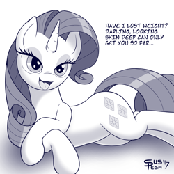 Size: 1000x1000 | Tagged: safe, artist:suspega, rarity, pony, unicorn, female, looking at you, mare, solo, talking to viewer