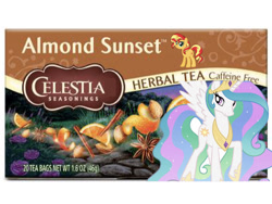 Size: 1024x768 | Tagged: artist needed, safe, edit, princess celestia, sunset shimmer, alicorn, pony, 1000 hours in ms paint, celestial seasonings, food, meme, parody, product, tea