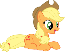 Size: 6000x4795 | Tagged: safe, artist:slb94, applejack, earth pony, pony, absurd resolution, simple background, sitting, transparent background, vector