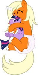 Size: 1268x2500 | Tagged: safe, artist:fallingferret, derpibooru import, twilight sparkle, oc, oc:dreamsicle, diaper, plushie, poofy diaper, sleeping, twilight sparkle plushie