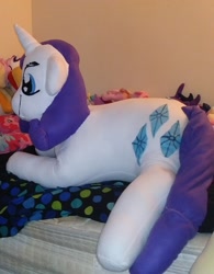 Size: 1828x2340 | Tagged: safe, artist:ponylover88, rarity, pony, huge, irl, massive, photo, plushie