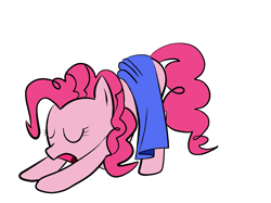 Size: 1751x1309 | Tagged: safe, artist:ghanimaaa, pinkie pie, earth pony, pony, female, mare, simple background, solo, white background