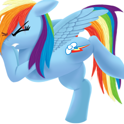 Size: 1500x1500 | Tagged: safe, artist:stellardust, derpibooru exclusive, derpibooru import, rainbow dash, pegasus, pony, female, fourth wall, mare, simple background, solo, transparent background, trapped