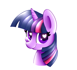 Size: 4653x4230 | Tagged: safe, artist:hungrysohma, derpibooru import, twilight sparkle, absurd resolution, bust, cute, heart, heart eyes, looking at you, portrait, smiling, solo